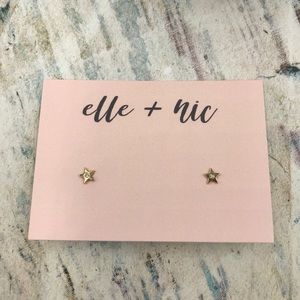 Diamond Star Stud Earrings by Finn